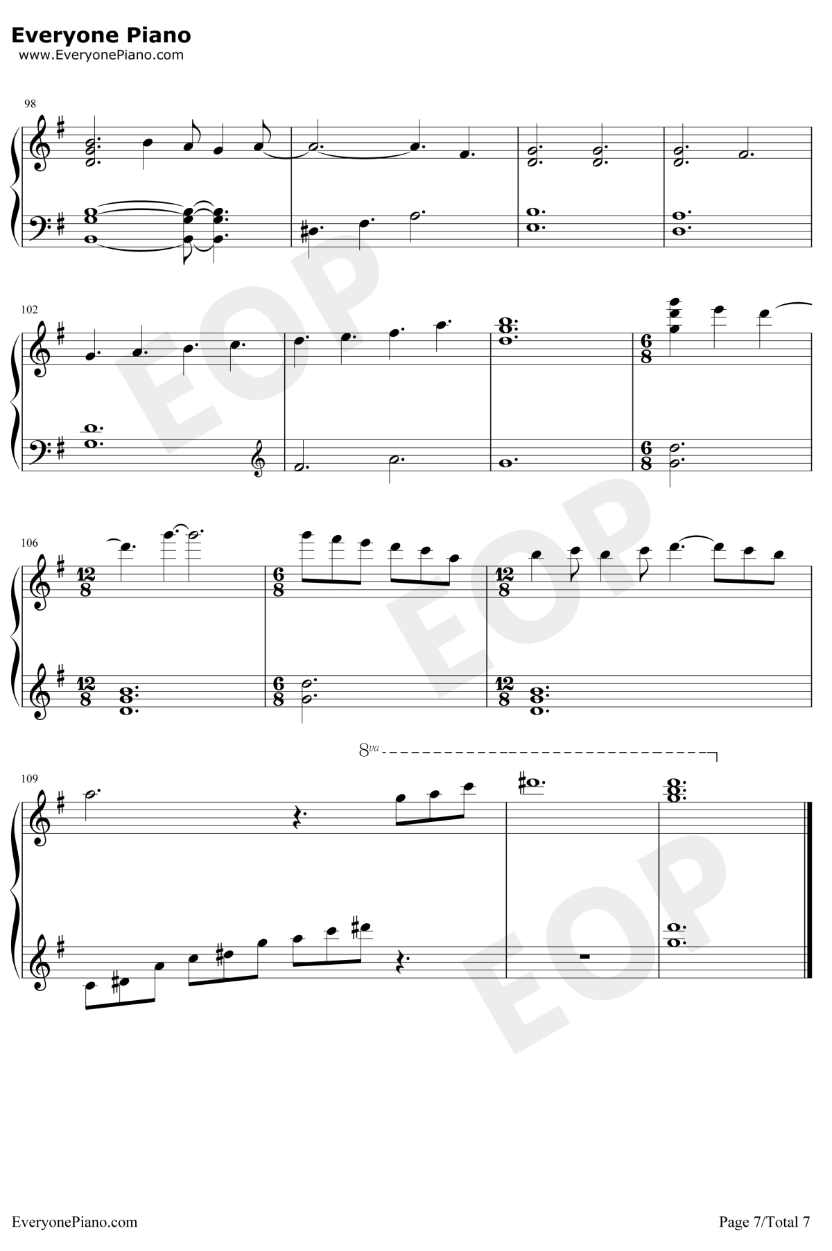 Shape of You钢琴谱-EdSheeran-版7
