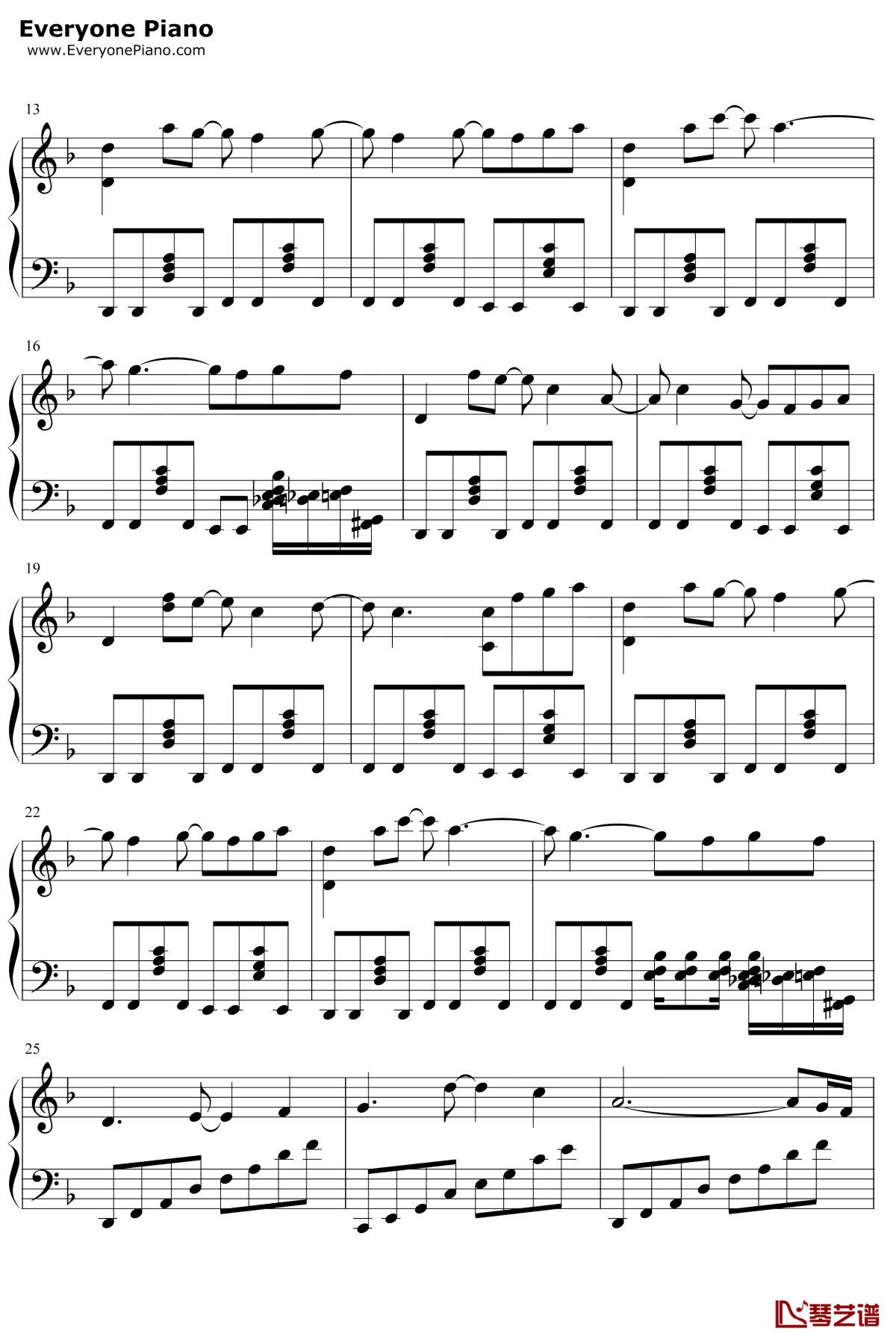 Neon钢琴谱-猎豹移动公司-霓虹-滚动的天空2