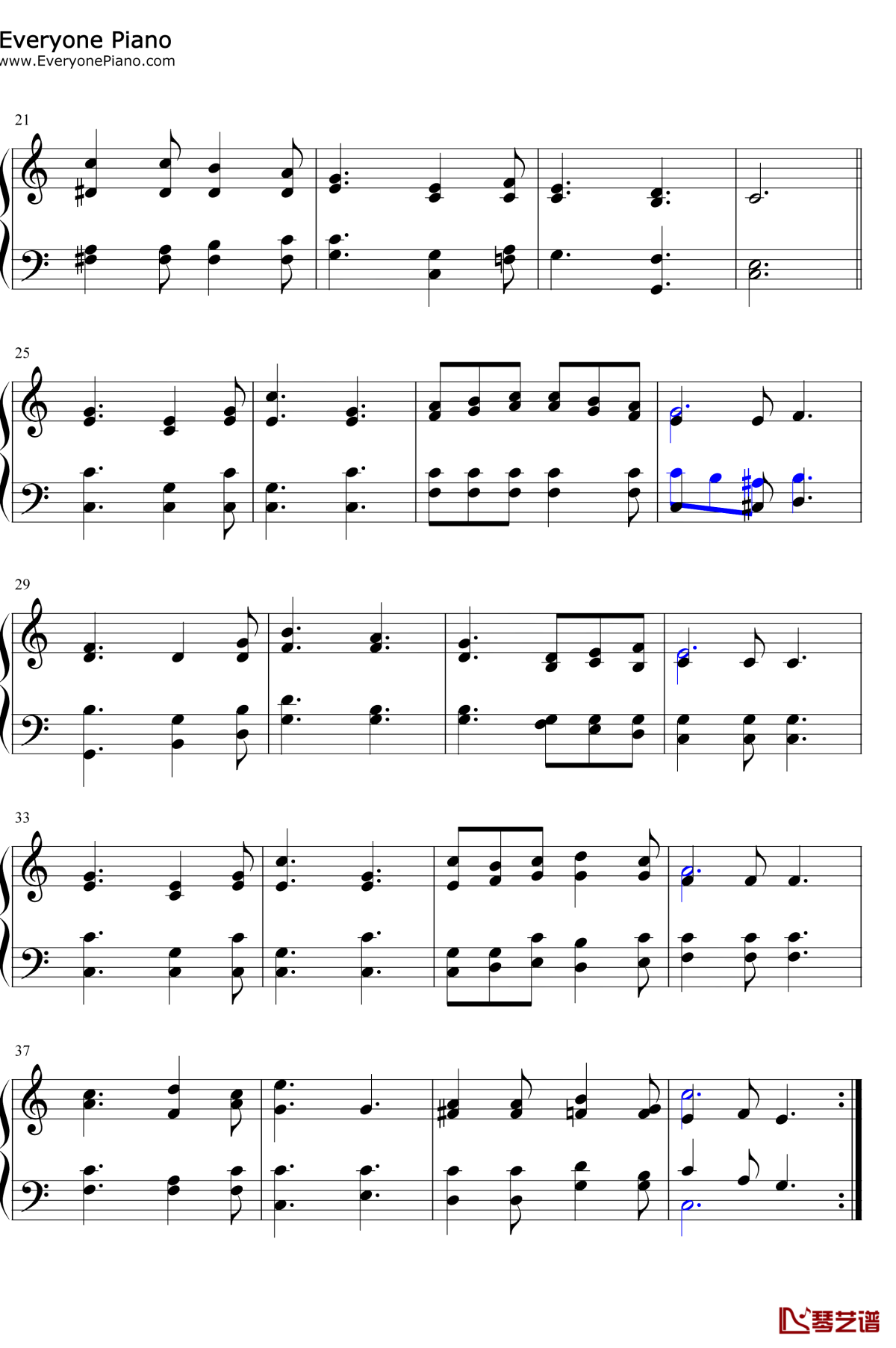 Serve the Lord with Gladness钢琴谱-B.B.McKinney2